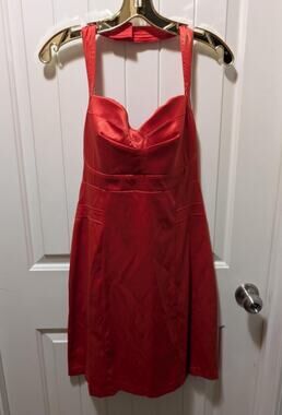 J.F.W Coral Silk Cocktail Party Dress Sleeveless Semi-Formal Women's 13